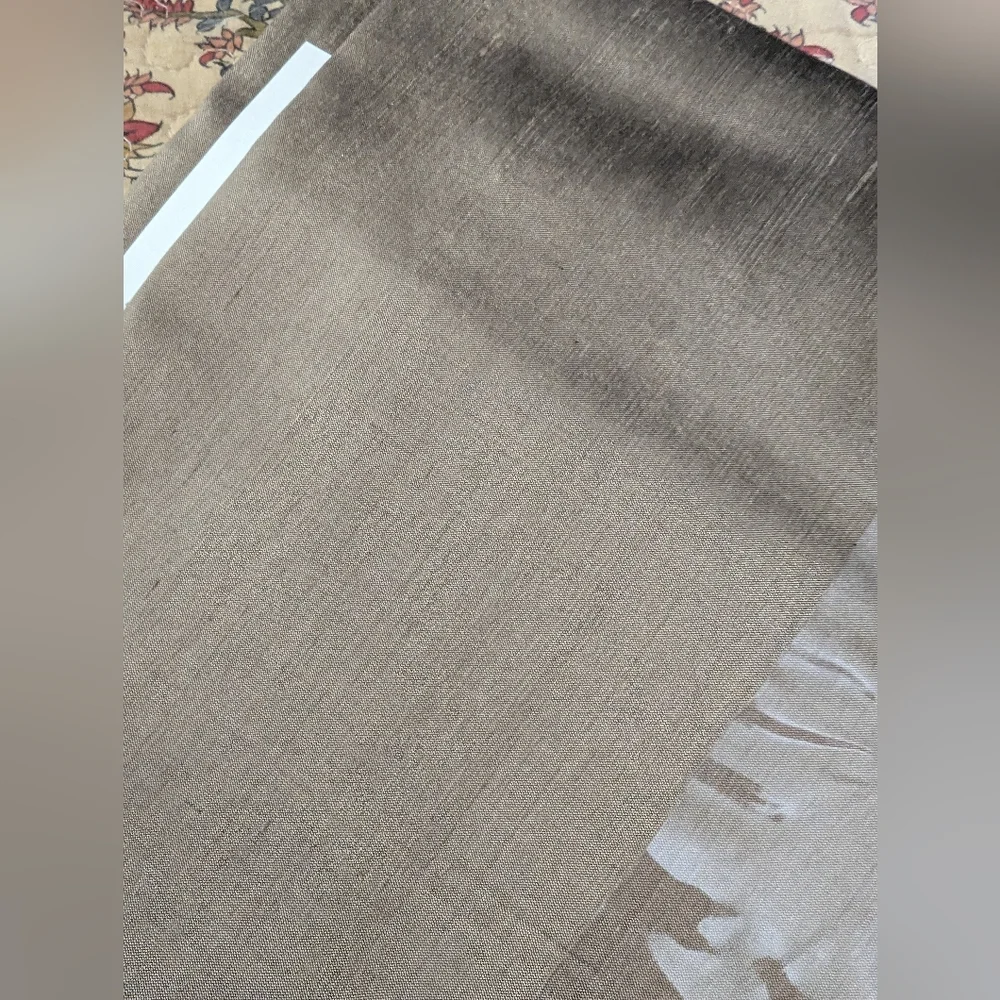Pottery Barn Silk Dupioni Drape, still in its original packaging. Brown